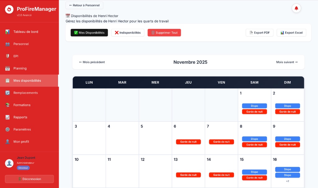Interface ProFireManager